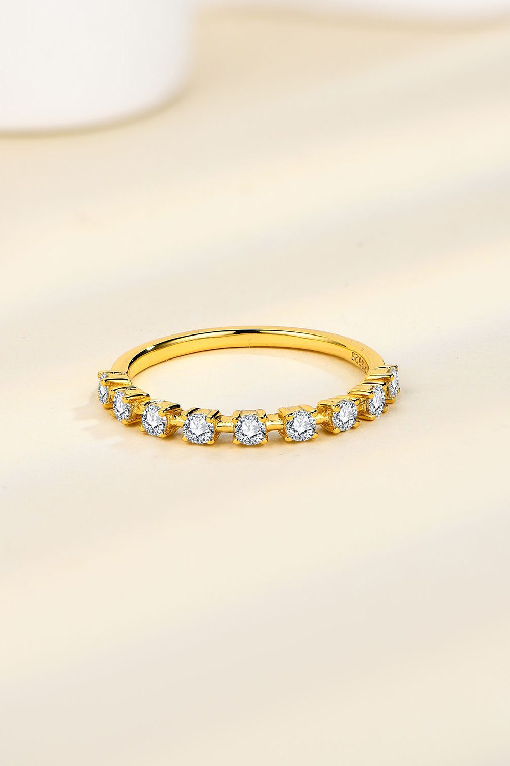 1 Carat Moissanite Gold Infinity Ring