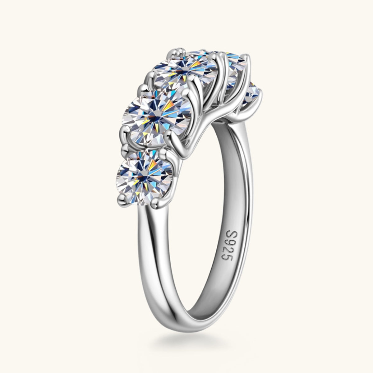 3.6 Carat Moissanite Blue Bonnet Ring