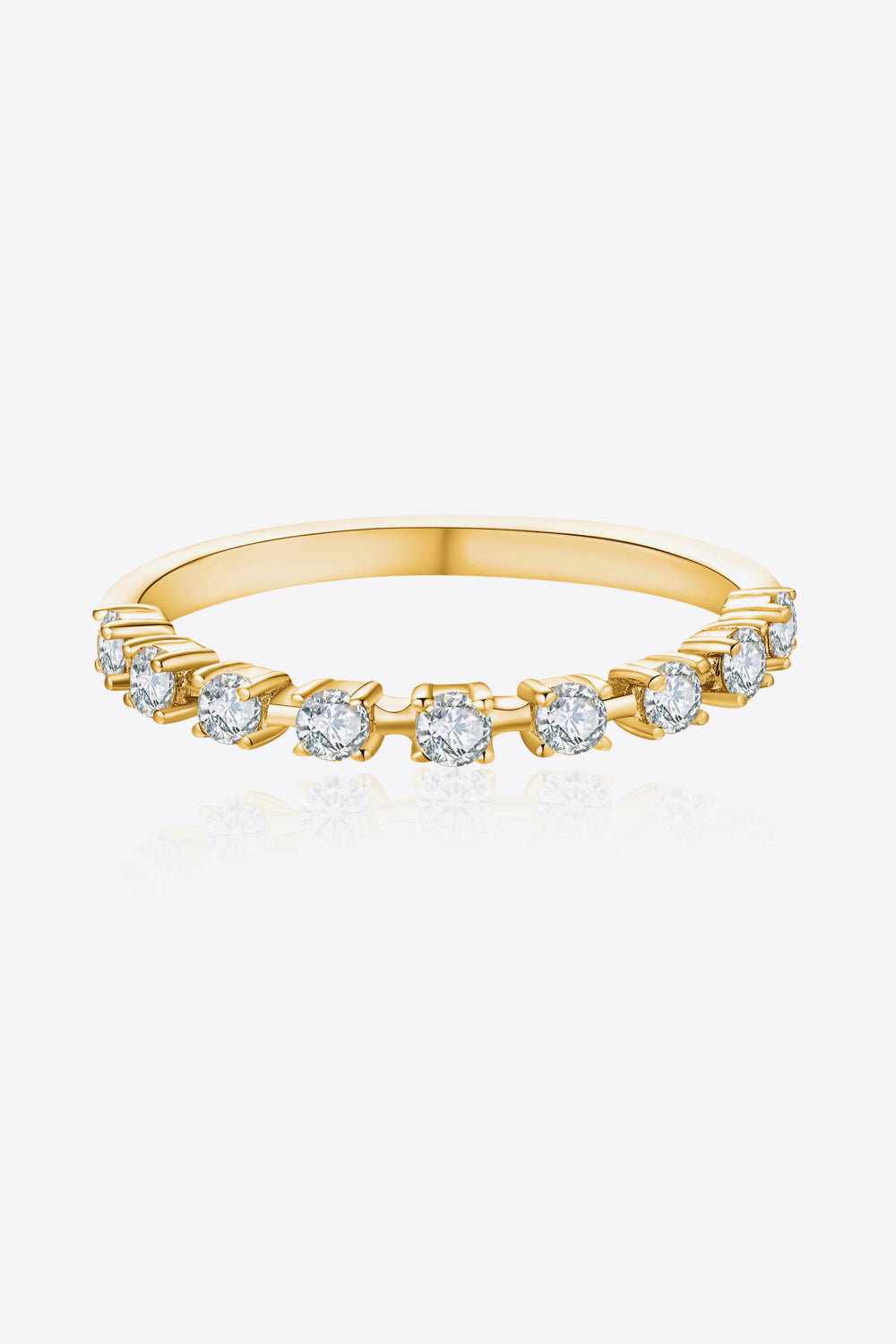 1 Carat Moissanite Gold Infinity Ring