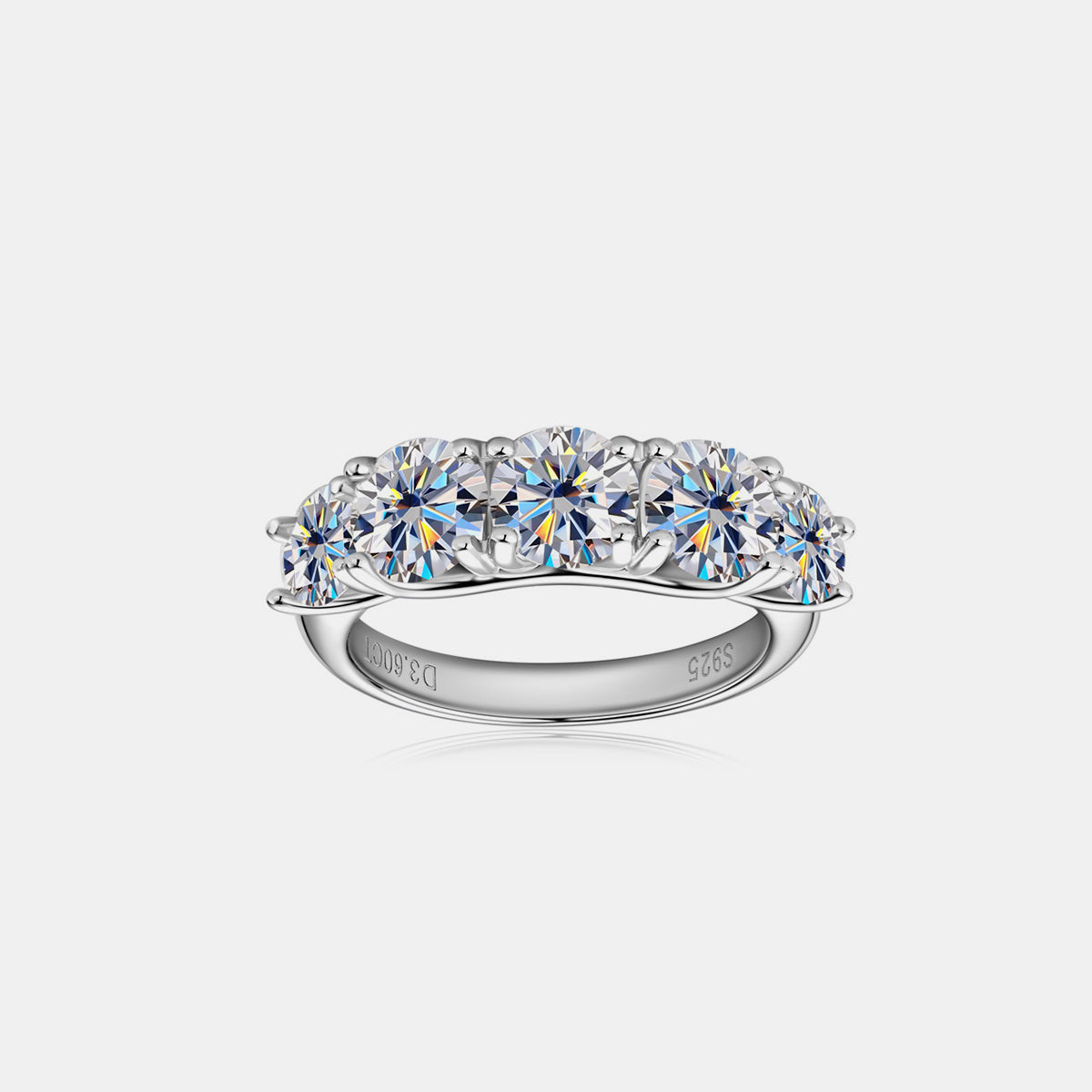 3.6 Carat Moissanite Blue Bonnet Ring