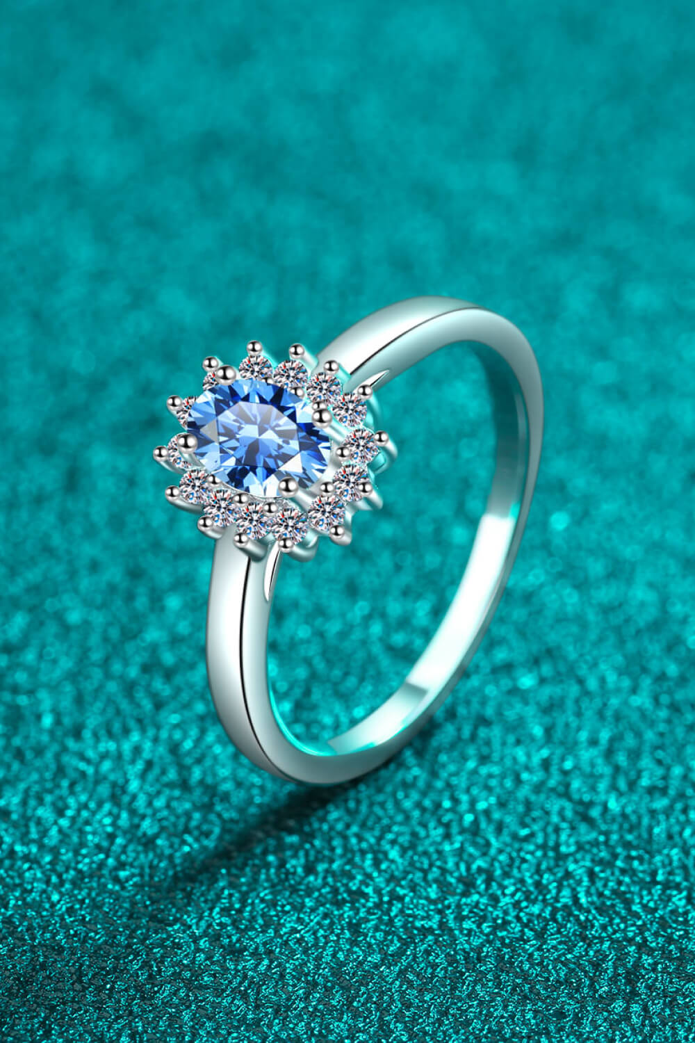 Ocean Moissanite Ring