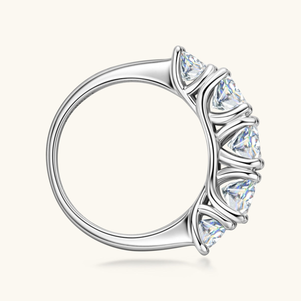 3.6 Carat Moissanite Blue Bonnet Ring