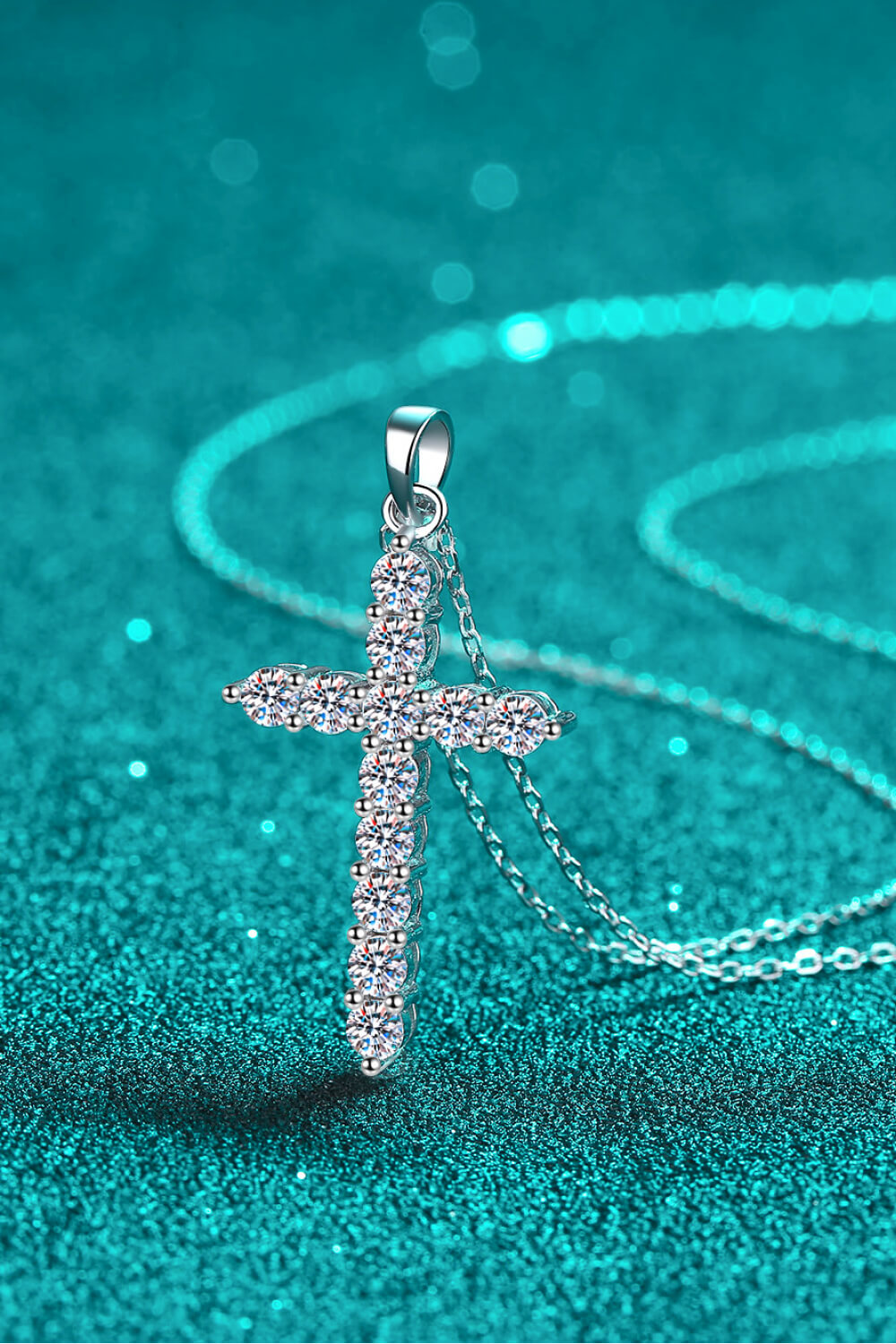 3.6 Carat Moissanite Cross Necklace