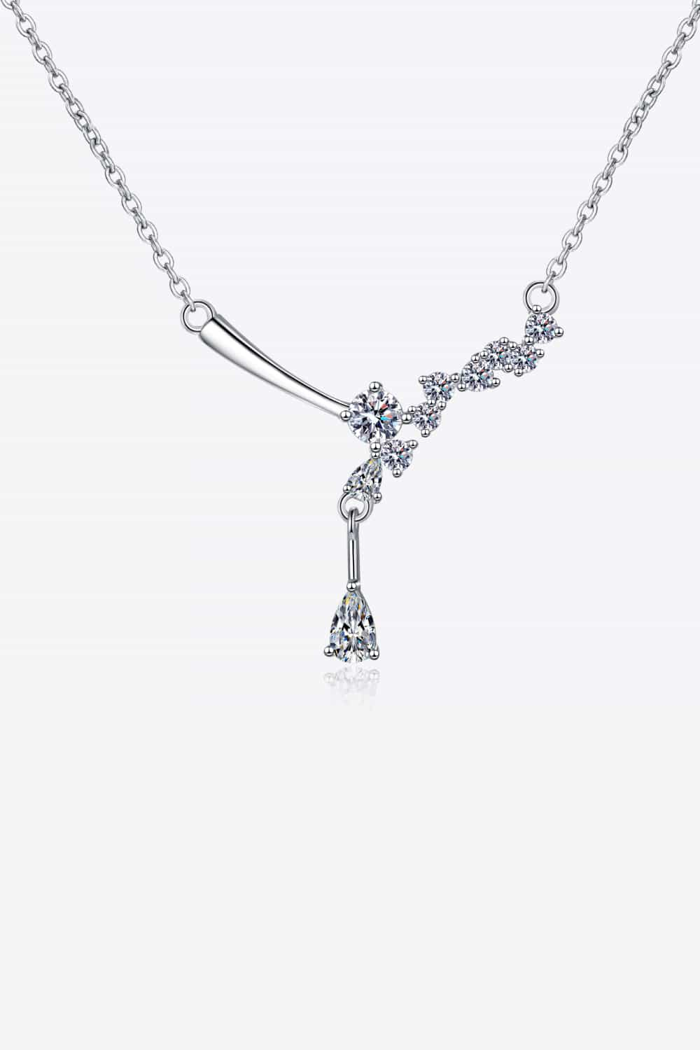 1 Carat Moissanite Falling Star Necklace