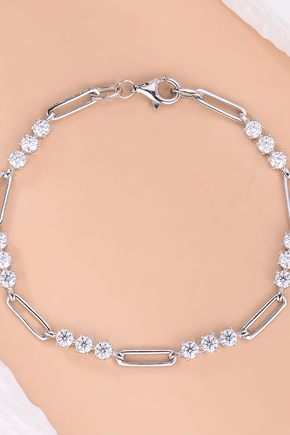 1.8 Carat Moissanite 3 Dot Bracelet