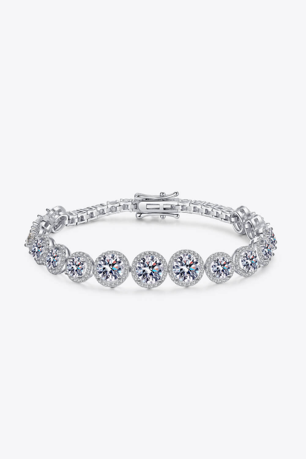 10.4 Carat Moissanite Elegant Bracelet