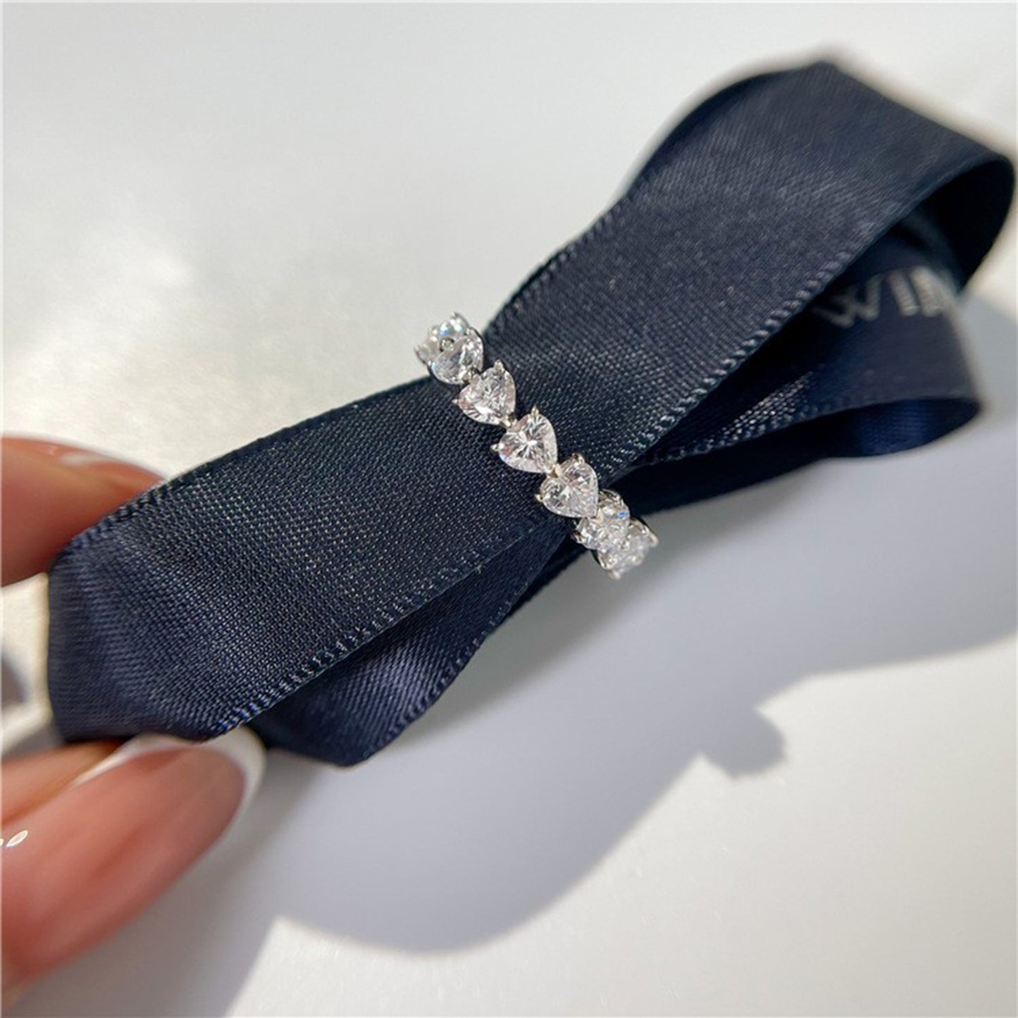 2.1 Carat Moissanite Heart Ring