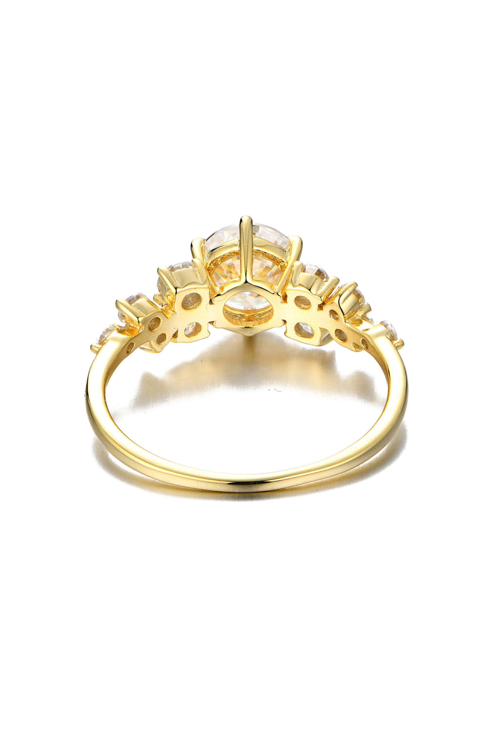 1 Carat Moissanite Gold Blossom Ring