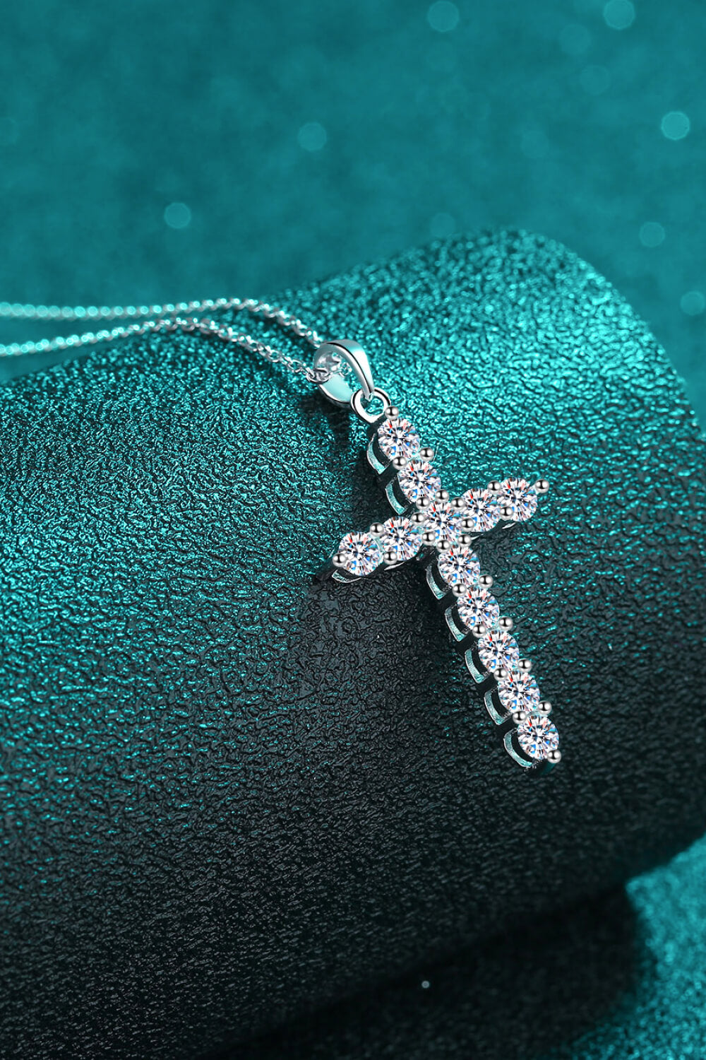 3.6 Carat Moissanite Cross Necklace