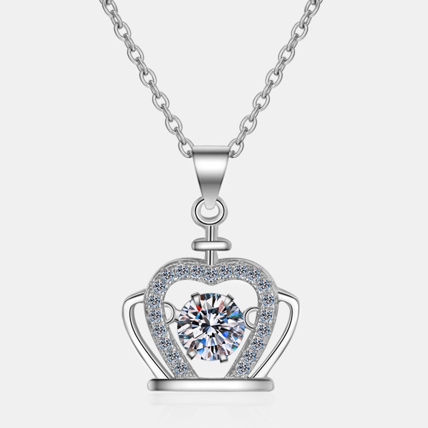 Moissanite Blessed Crown Necklace