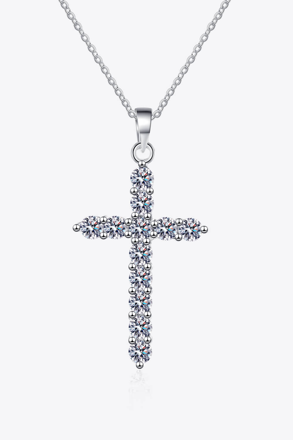 3.6 Carat Moissanite Cross Necklace